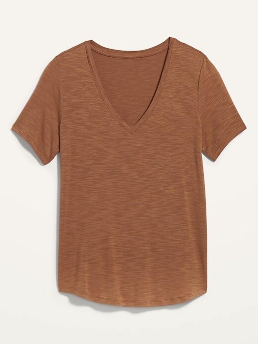 OLD NAVY Luxe V-Neck T-Shirt in Neutral - L
